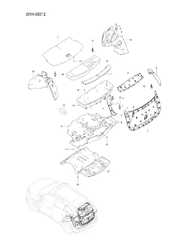 Защелка для BYD Tang L DM 2025, 10249757-00
