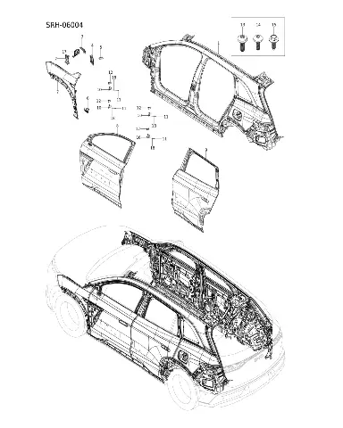 Кронштейн крепления крыла левый для BYD Tang L DM, 18296100-00