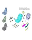 Накладка правой передней направляющей водительского сиденья для DEEPAL S09, 6807103-FB12