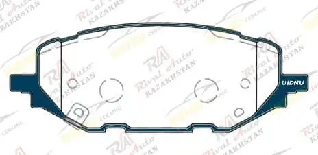 Тормозные колодки UIDNU Ceramic Chevrolet Tracker 1.0L 1.2L 2023--   (UZ сборка) (керамические)  передние