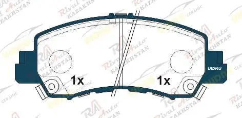 Тормозные колодки UIDNU Ceramic Mitsubishi Eclipse Cross 1.5L 2.3L 2018-- передние
