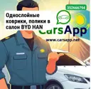 Однослойные коврики, полики в салон BYD HAN