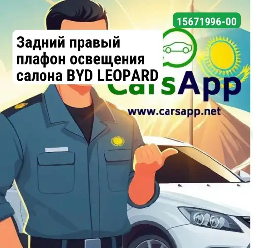 Задний правый плафон освещения салона BYD LEOPARD 3, 15671996-00, SGHA-4123080-00A7