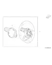 Блок кнопок рулевого колеса для GAC AION Y Plus, 8228003AVN0500CL6