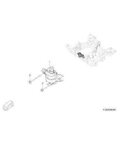Электрический водяной насос в сборе для GAC AION Y Plus, 2630003AVN0300
