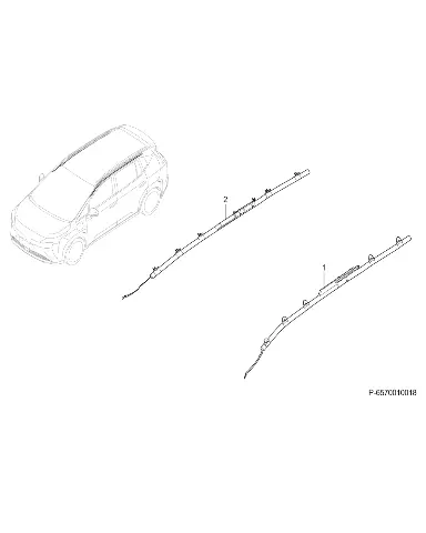 Левая боковая шторка безопасности для GAC AION Y Plus, 6570001AVN0200