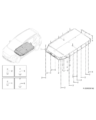 Шестигранный болт с шайбой для GAC AION Y Plus, 901900033R