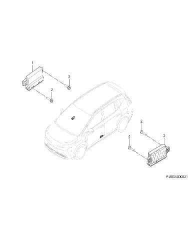 Блок управления передней правой двери для GAC AION Y Plus, 8065005AVN0500