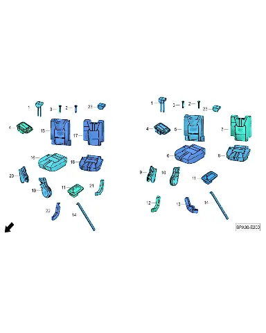 Стяжка спинки сиденья для GAC GS8, 6340003CADS150