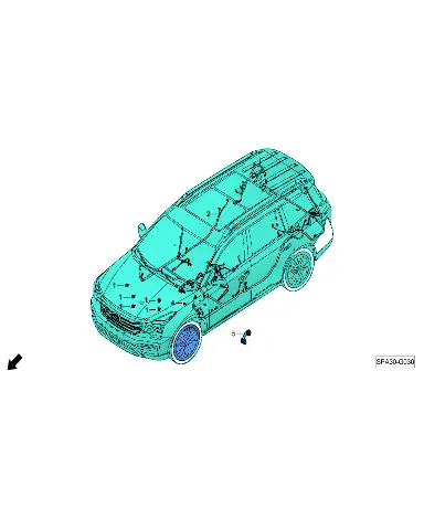 Жгут проводки вспомогательных приборов для GAC GS8, 8325010CAD0100