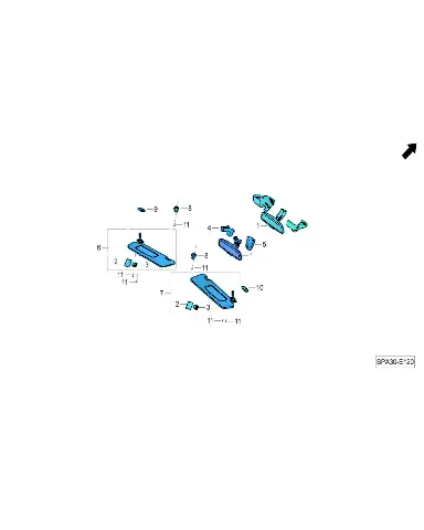Прозрачная пластина для GAC GS8, 6250001CADS010