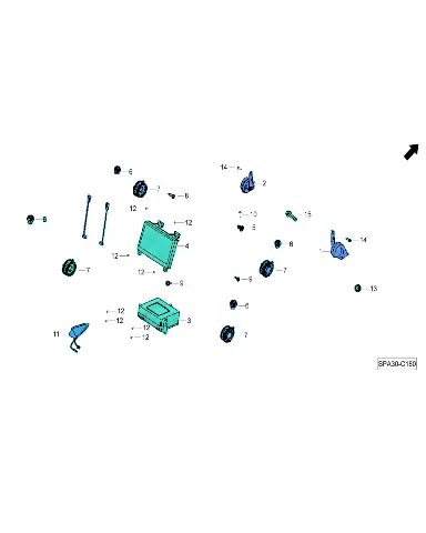Антенна-акула для GAC GS8, 8530008ASV0000B02