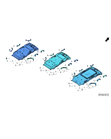 Пластиковая клипса для GAC GS8, 9110010552M56