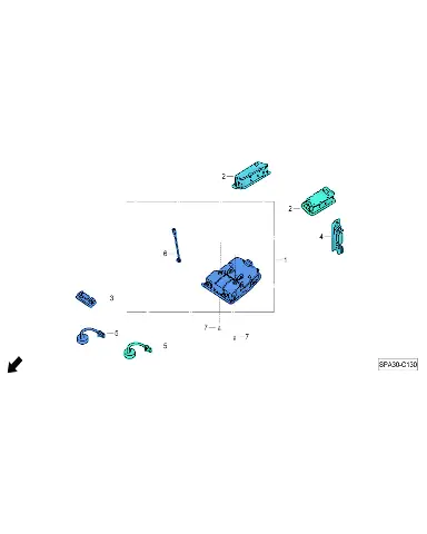 Плафоны подсветки ног для GAC GS8, 6655010CAD0000