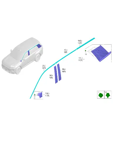Декоративная накладка передней левой двери для GAC S7 PHEV, 7166001ANB0000C10