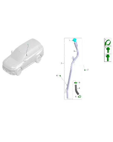 Заливная трубка для GAC S7 PHEV, 2160005ANB0000