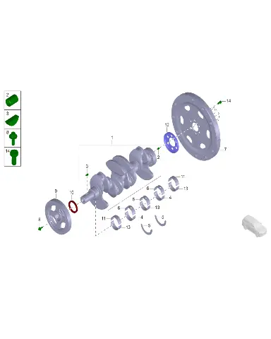 Болт шкива для GAC S7 PHEV, 10050331530000