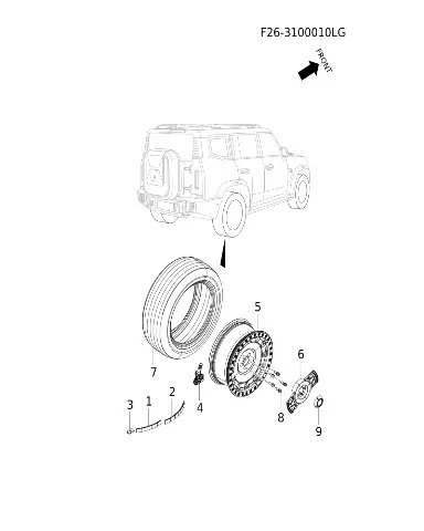 Колесо в сборе для JETOUR T2, 203001506AA