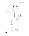 Панель декоративная левой передней стойки для JETOUR T2, F26-5500510