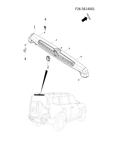 Заглушка камеры для JETOUR T2, F26-5614114