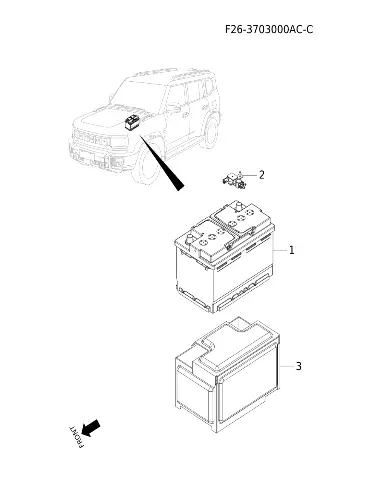 Аккумулятор для JETOUR T2, B21-3703010AB
