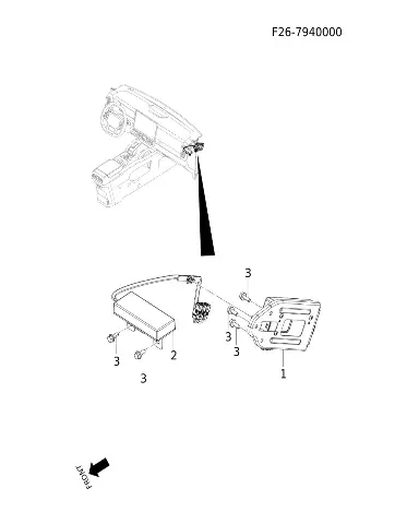 Антенна комбинированная 4G для JETOUR T2, F26-7903091BB