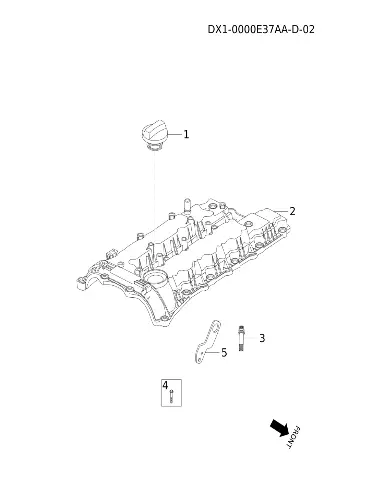 Резиновая полоса выхлопной системы для JETOUR T2, F3J12-1003085