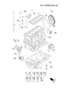 Болт с шестигранной головкой и фланцем для блока цилиндров, масляного поддона и маховика двигателя E4G16 для JETOUR T2, FQ1840845F34E