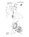 Колесо в сборе R19 7.5J ET39, с шиной 255/60 R19, цвет шампань для JETOUR T2, 203001133AA