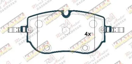 KRATEX VW ID.4 CROZZ 2021--  ID.4 X 2021-- ID.5 2021--                                                     Audi Q4/Q4 Sportback 2020-- Skoda Enyaq 2020--                                             Cupra Born 2021-- (electro car)  передние KR1272