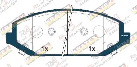 KRATEX JAC S7 1.5L 2021-- передние KR1361