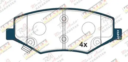KRATEX BYD S6 1.5L 2.0L 2.4L 2011-2017  передние SR0658