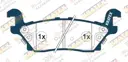 KRATEX Hummer H3 3.5L 3.7L 5.3L 2005-2010  задние KR1120