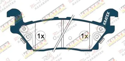 KRATEX Hummer H3 3.5L 3.7L 5.3L 2005-2010  задние KR1120