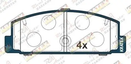 KRATEX Mazda 626 2.0L 1997-2002 (птичка), Mazda 6' 1.8L 2.0L 2.3L 2.5L 2002-2012, 323' 1.6L 1.8L 2.0L 1998-2004, Premacy 1.8L 2.0L 1999-2005, Capella 2.0L 1997-2002 задние GDB3194