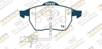 KRATEX Audi A6 (C5) 1.8T 2.0L 2.3L 2.8L 1997-2005, TT 1998-2003,  VW Passat (B5) 1996-2005, Golf III 2.0T 1991-1999, (квадратный датчик)   передние GDB1307