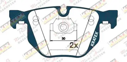 KRATEX BMW X5 (E70) 3,0L 5' (E60) 2,0L 2,5L 3,0L                                                          7' (E65/E66) 3,0L 3,5L задние GDB1499