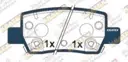 KRATEX Hyundai Elantra (CN7) 1.6L 2.0L 2021-- (элек.ручник), iX 25 1.5L 2019-- iX 35 2.0L 2020-2023, KIA K5 1.5T 2.0L 2020-- (китайская сборка), Sportage 1.5T 2.0L 2022--  (китайская сборка)  задние KR1310