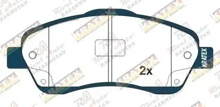KRATEX Toyota Avensis 2.0L 2.4L 03-09 Corolla Verso 1.6L 1.8L 2.0L 03-09  передние GDB3336