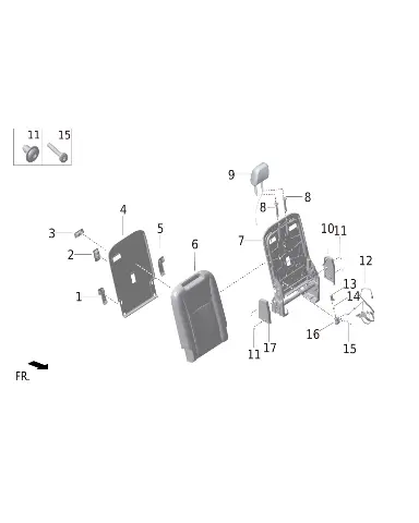 L-образная защитная пластина правая для LIXIANG L9 MAX 2023, X01-90000414