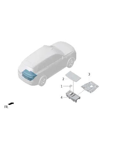 Крышка багажного отделения для LIXIANG L9 MAX 2023, X01-56080010
