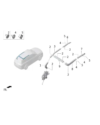 Саморез с полукруглой головкой и шайбой для LIXIANG L9 MAX 2023, Q221B4816F36
