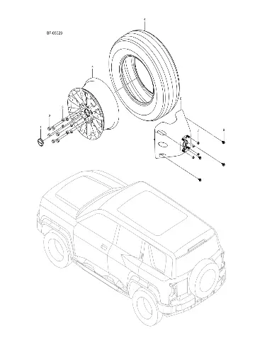 Алюминиевый легкосплавный диск BYD LEOPARD 5 2025 (Fang Chengbao SFHB-30 type) 14828721-00