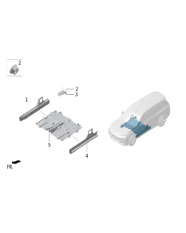 Передний пол для LIXIANG L9 MAX 2023, X01-90000169