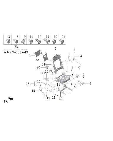 Самонарезающий стопорный винт ST4.8x9.5 для LIXIANG L9 MAX 2023, X01-90000340