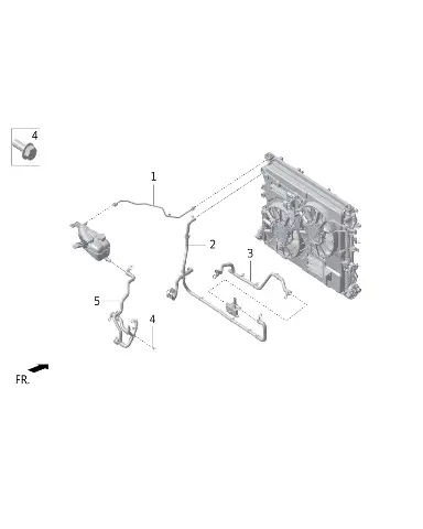 Обратная трубка двигателя для LIXIANG L9 MAX 2023, X01-21270039