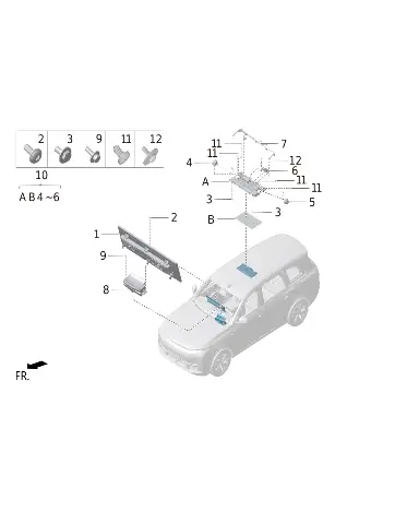 Болт с шестигранным звездчатым фланцем для LIXIANG L9 MAX 2023, M01-89010049