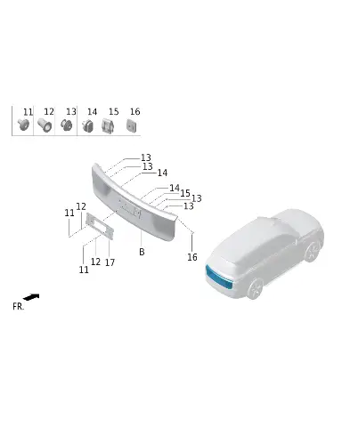 Вставной болт для LIXIANG L9 MAX 2023, M01-56141112