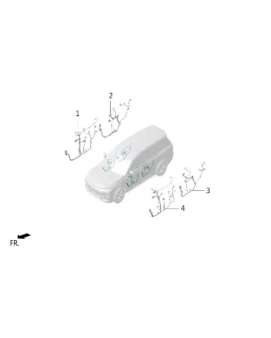 Жгут проводки задней правой двери для LIXIANG L9 MAX 2023, X01-40020030