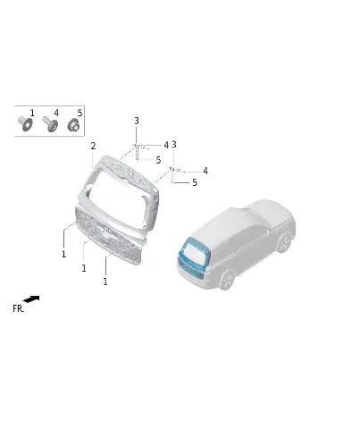 Комплект шестигранных гаек и конических пружинных шайб для LIXIANG L9 MAX 2023, Q32208F36L